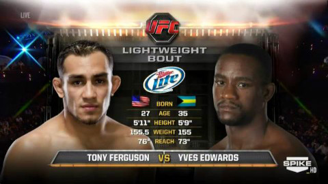 UFC:夜魔 托尼-弗格森 VS 伊万-爱德华兹